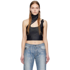 베르사체 진 꾸뛰르 베르사체 Versace Jeans Couture Black Cropped Top 241202F111020