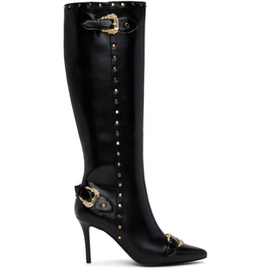 베르사체 진 꾸뛰르 베르사체 Versace Jeans Couture SSENSE Exclusive Black Hardware Boots 241202F115000