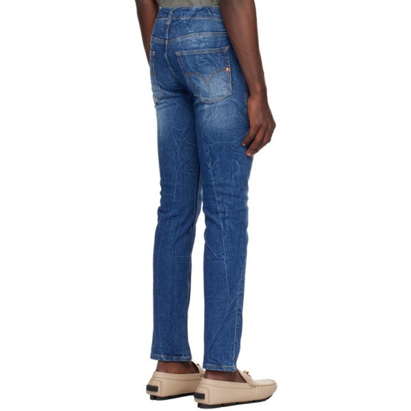 베르사체 베르사체 진 꾸뛰르 베르사체 Versace Jeans Couture Indigo Slim-Fit Jeans 241202M186000