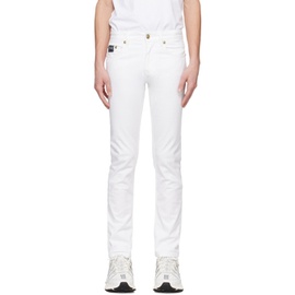 베르사체 진 꾸뛰르 베르사체 Versace Jeans Couture White Slim-Fit Jeans 241202M186006