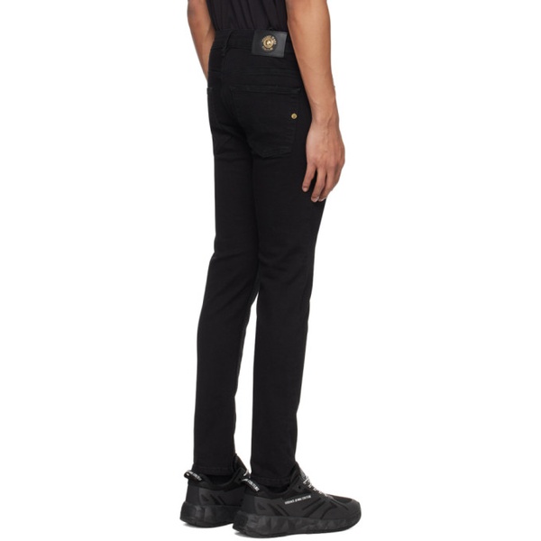 베르사체 베르사체 진 꾸뛰르 베르사체 Versace Jeans Couture Black V-Emblem Jeans 241202M186033