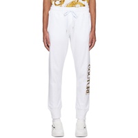 베르사체 진 꾸뛰르 베르사체 Versace Jeans Couture White Drawstring Sweatpants 241202M190011