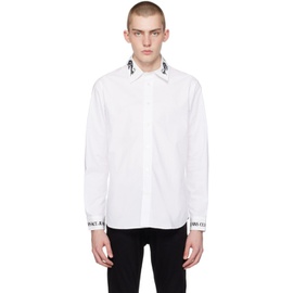 베르사체 진 꾸뛰르 베르사체 Versace Jeans Couture White Watercolor Couture Shirt 241202M192015