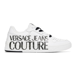 베르사체 진 꾸뛰르 베르사체 Versace Jeans Couture White & Black Starlight Sneakers 241202M237009