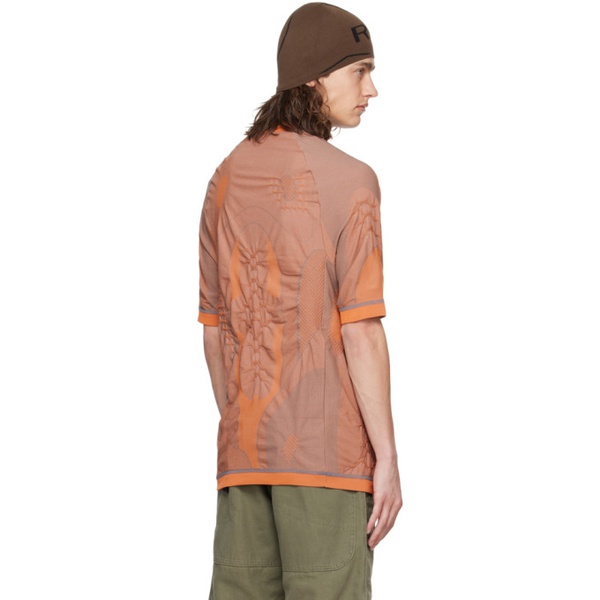  로아 ROA Orange Seamless T-Shirt 241204M213021