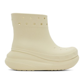 Crocs 오프화이트 Off-White Crush Boots 241209F113000