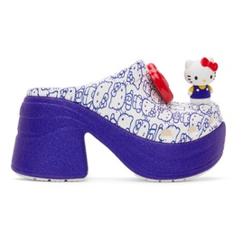 Crocs White & Blue Hello Kitty Siren Heels 241209F122000