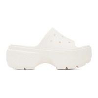 Crocs 오프화이트 Off-White Stomp Slides 241209F124005