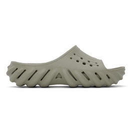 Crocs Gray Echo Slides 241209M234033