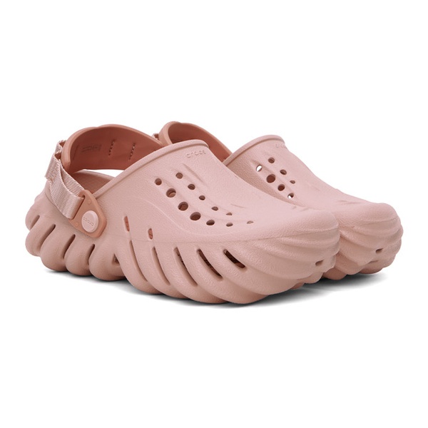 크록스 Crocs Pink Echo Clogs 241209M234040