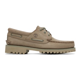 Timberland Taupe Authentic Boat Shoes 241210M239002
