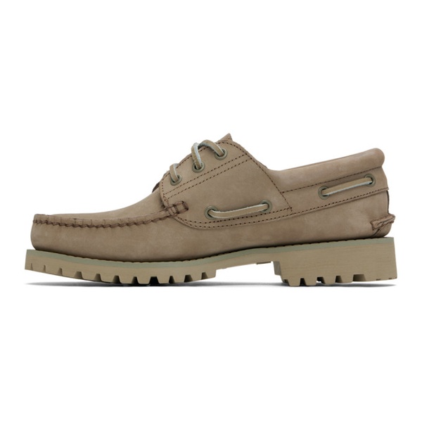  Timberland Taupe Authentic Boat Shoes 241210M239002