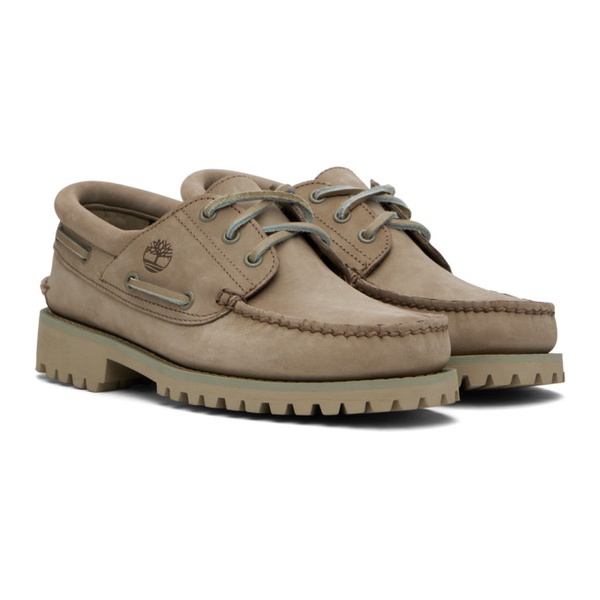  Timberland Taupe Authentic Boat Shoes 241210M239002