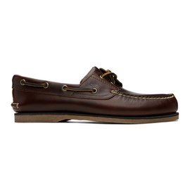 Timberland Brown Classic Two-Eye Boat Shoes 241210M239005