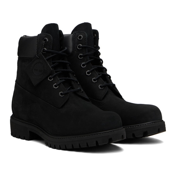  Timberland Black Premium 6-Inch Waterproof Boots 241210M255012