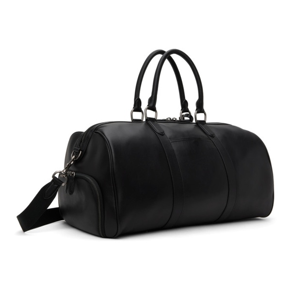 폴로랄프로렌 폴로 랄프 로렌 Polo Ralph Lauren Black Smooth Leather Duffle Bag 241213M169002