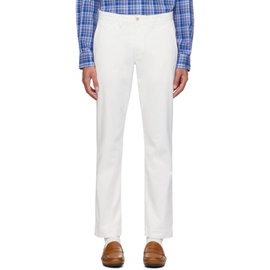 폴로 랄프 로렌 Polo Ralph Lauren White Straight Fit Trousers 241213M191014