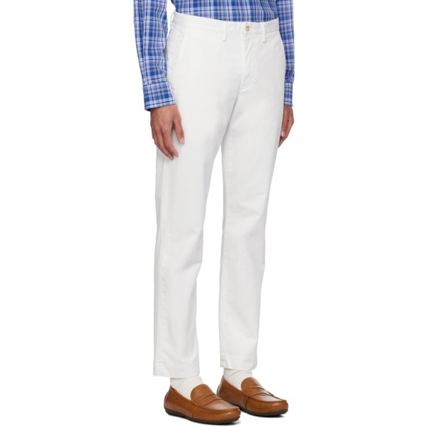 폴로랄프로렌 폴로 랄프 로렌 Polo Ralph Lauren White Straight Fit Trousers 241213M191014