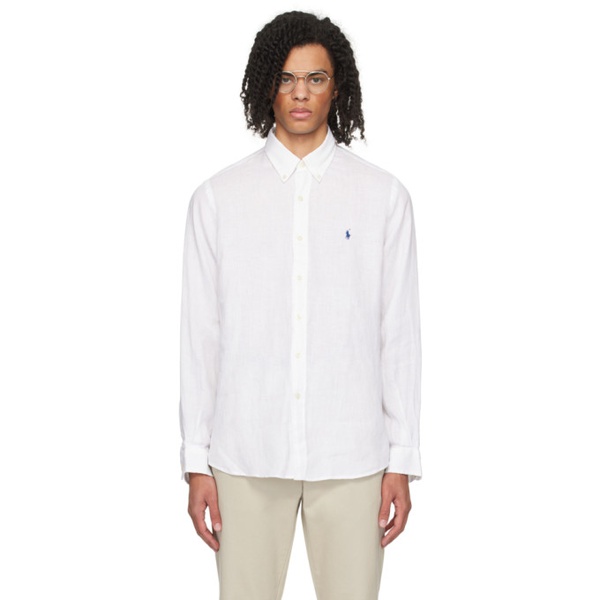 폴로랄프로렌 폴로 랄프 로렌 Polo Ralph Lauren White Lightweight Shirt 241213M192013