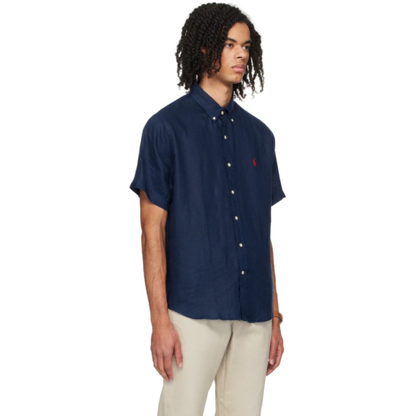 폴로랄프로렌 폴로 랄프 로렌 Polo Ralph Lauren Navy Buttoned Shirt 241213M192020