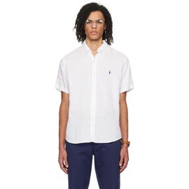 폴로 랄프 로렌 Polo Ralph Lauren White Classic Fit Shirt 241213M192021