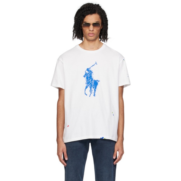 폴로랄프로렌 폴로 랄프 로렌 Polo Ralph Lauren White Big Pony T-Shirt 241213M192026