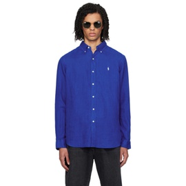 폴로 랄프 로렌 Polo Ralph Lauren Blue Lightweight Shirt 241213M192030