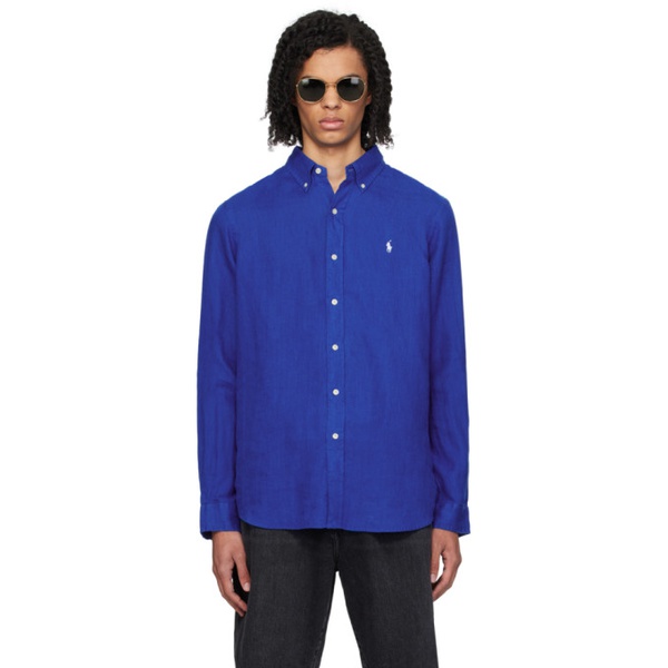 폴로랄프로렌 폴로 랄프 로렌 Polo Ralph Lauren Blue Lightweight Shirt 241213M192030