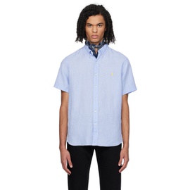 폴로 랄프 로렌 Polo Ralph Lauren Blue Classic Fit Shirt 241213M192036