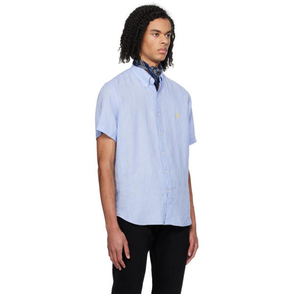 폴로랄프로렌 폴로 랄프 로렌 Polo Ralph Lauren Blue Classic Fit Shirt 241213M192036
