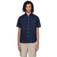 폴로 랄프 로렌 Polo Ralph Lauren Navy Classic Fit Shirt 241213M192037