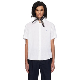 폴로 랄프 로렌 Polo Ralph Lauren White Classic Fit Shirt 241213M192038
