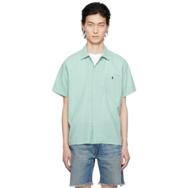 폴로 랄프 로렌 Polo Ralph Lauren Green Classic Fit Shirt 241213M192039