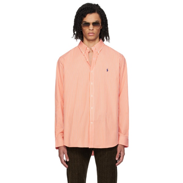 폴로랄프로렌 폴로 랄프 로렌 Polo Ralph Lauren Orange Classic Fit Shirt 241213M192065