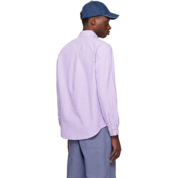 폴로랄프로렌 폴로 랄프 로렌 Polo Ralph Lauren Purple Gingham Shirt 241213M192076