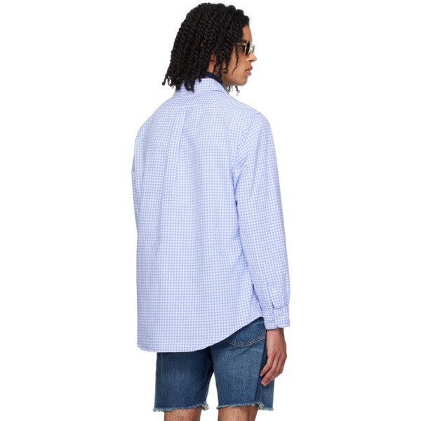 폴로랄프로렌 폴로 랄프 로렌 Polo Ralph Lauren Blue Classic Fit Shirt 241213M192079