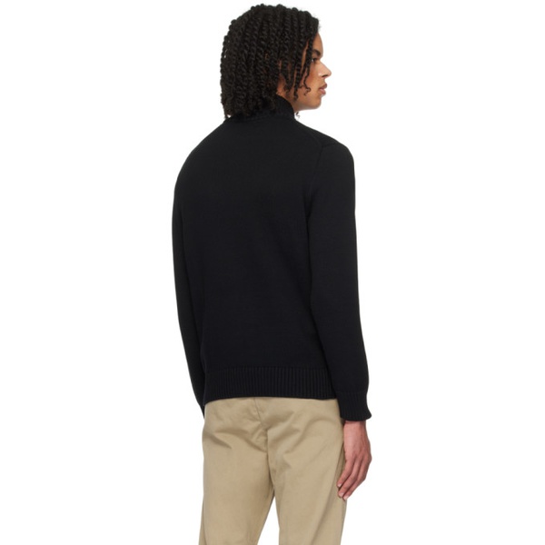 폴로랄프로렌 폴로 랄프 로렌 Polo Ralph Lauren Black Half-Zip Sweater 241213M202014