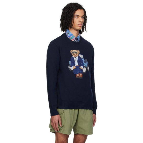 폴로랄프로렌 폴로 랄프 로렌 Polo Ralph Lauren Navy Polo Bear Sweater 241213M204009