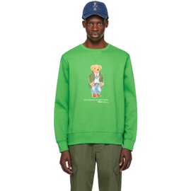 폴로 랄프 로렌 Polo Ralph Lauren Green Polo Bear Sweatshirt 241213M204010