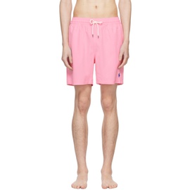 폴로 랄프 로렌 Polo Ralph Lauren Pink Traveler Swim Shorts 241213M208011