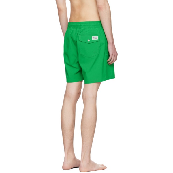 폴로랄프로렌 폴로 랄프 로렌 Polo Ralph Lauren Green Traveler Swim Shorts 241213M208012