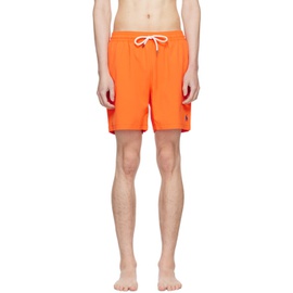 폴로 랄프 로렌 Polo Ralph Lauren Orange Traveler Swim Shorts 241213M208013