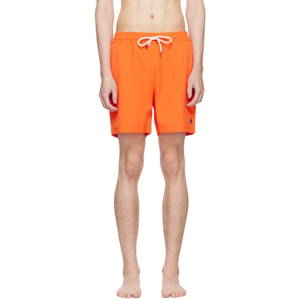 폴로랄프로렌 폴로 랄프 로렌 Polo Ralph Lauren Orange Traveler Swim Shorts 241213M208013