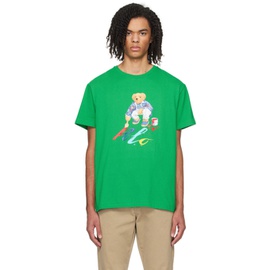폴로 랄프 로렌 Polo Ralph Lauren Green Polo Bear T-Shirt 241213M213003