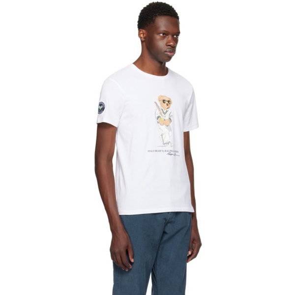 폴로랄프로렌 폴로 랄프 로렌 Polo Ralph Lauren White Polo Bear T-Shirt 241213M213007