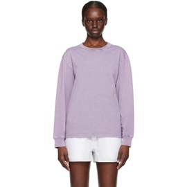 알렉산더왕.T Alexanderwang.t Purple Faded Long Sleeve T-Shirt 241214F110032