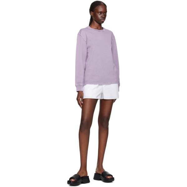  알렉산더왕.T Alexanderwang.t Purple Faded Long Sleeve T-Shirt 241214F110032