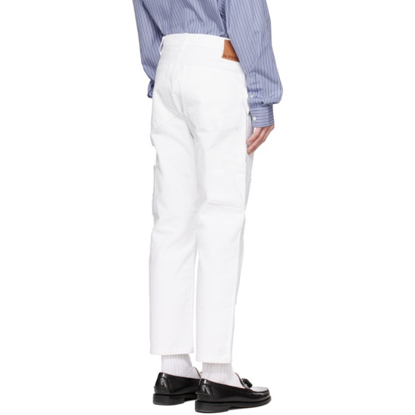  Le PEERE White Paneled Trousers 241215M191007