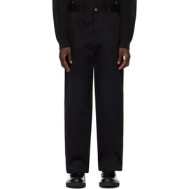 솔리드 옴므 Solid Homme Black Wide Denim Trousers 241221M191012