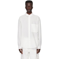 솔리드 옴므 Solid Homme White Crinkle Shirt 241221M192018